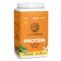 Sunwarrior Classic Plus Biologisch Proteinpulver Vanilla 750 Gramm