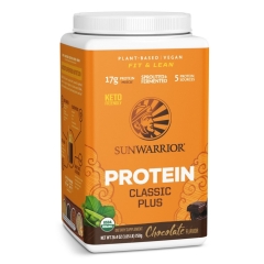 Sunwarrior Classic Plus Bio Proteinpulver Schokolade 750 Gramm