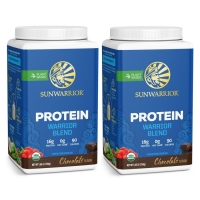 Sunwarrior Warrior Blend Organic Protein Chocolate Duo 750 Grams